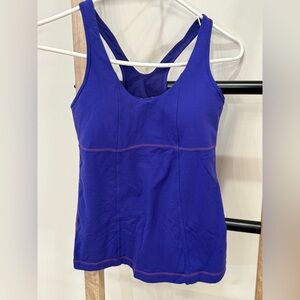 Lululemon Purple Tank Top w/built in bra 8